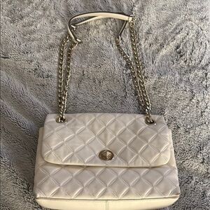 Kate Spade White Quilted Shoulder Bag